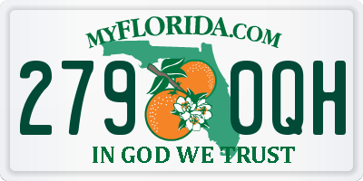 FL license plate 2790QH