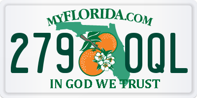 FL license plate 2790QL