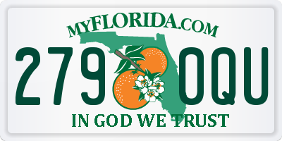 FL license plate 2790QU