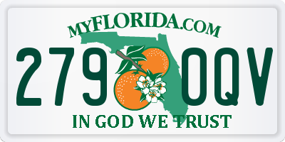FL license plate 2790QV