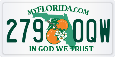 FL license plate 2790QW