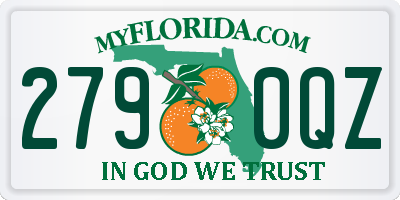 FL license plate 2790QZ