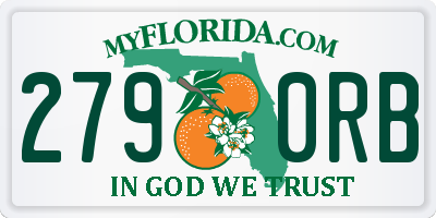 FL license plate 2790RB