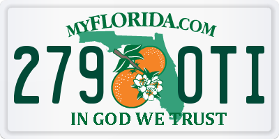 FL license plate 2790TI