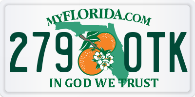 FL license plate 2790TK