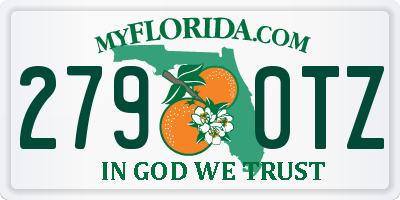 FL license plate 2790TZ