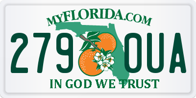 FL license plate 2790UA