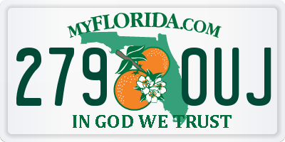 FL license plate 2790UJ