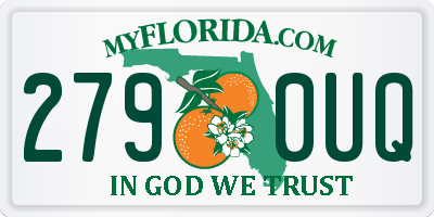 FL license plate 2790UQ