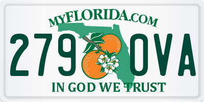 FL license plate 2790VA