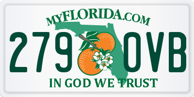 FL license plate 2790VB