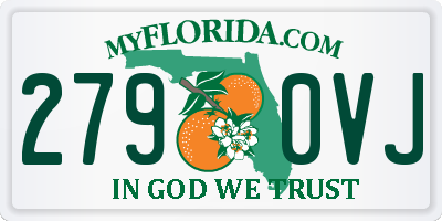 FL license plate 2790VJ