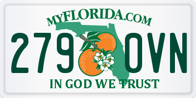 FL license plate 2790VN