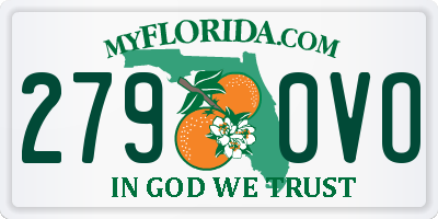 FL license plate 2790VO