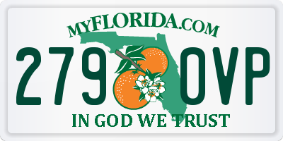 FL license plate 2790VP