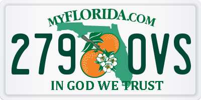FL license plate 2790VS