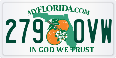 FL license plate 2790VW