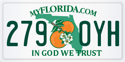 FL license plate 2790YH