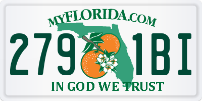 FL license plate 2791BI