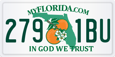 FL license plate 2791BU