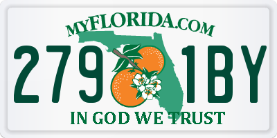 FL license plate 2791BY