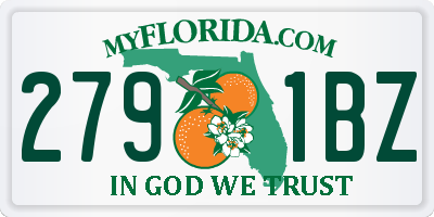 FL license plate 2791BZ