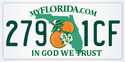 FL license plate 2791CF