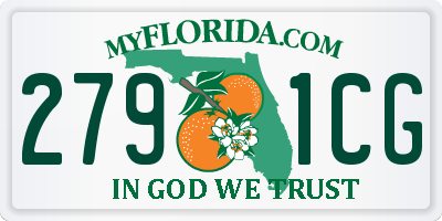 FL license plate 2791CG