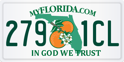 FL license plate 2791CL