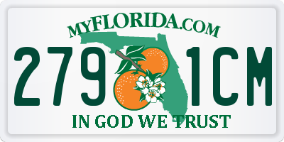 FL license plate 2791CM