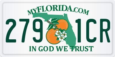 FL license plate 2791CR