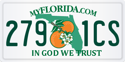 FL license plate 2791CS