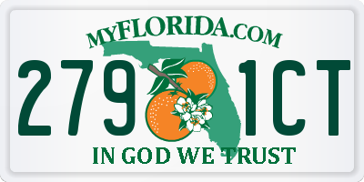 FL license plate 2791CT