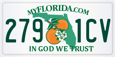 FL license plate 2791CV
