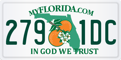FL license plate 2791DC