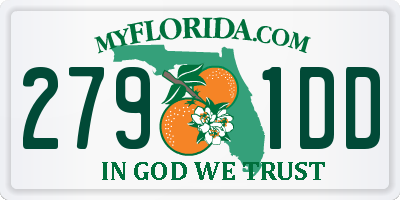 FL license plate 2791DD
