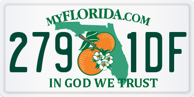 FL license plate 2791DF