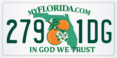 FL license plate 2791DG