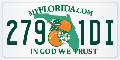 FL license plate 2791DI