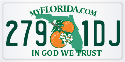 FL license plate 2791DJ