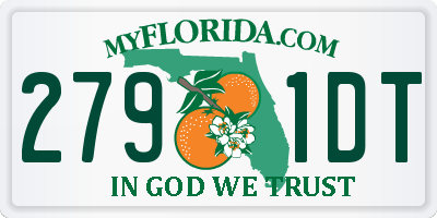 FL license plate 2791DT