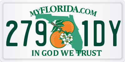 FL license plate 2791DY