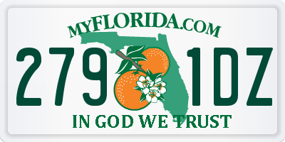 FL license plate 2791DZ