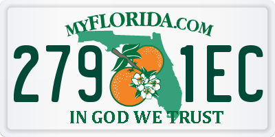FL license plate 2791EC
