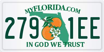 FL license plate 2791EE