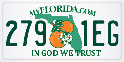 FL license plate 2791EG