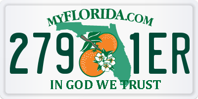 FL license plate 2791ER