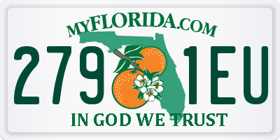 FL license plate 2791EU