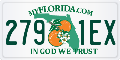 FL license plate 2791EX