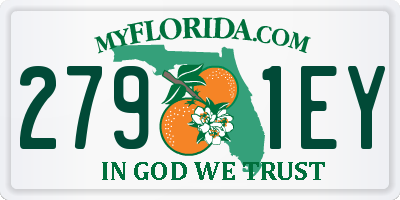 FL license plate 2791EY
